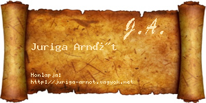 Juriga Arnót névjegykártya